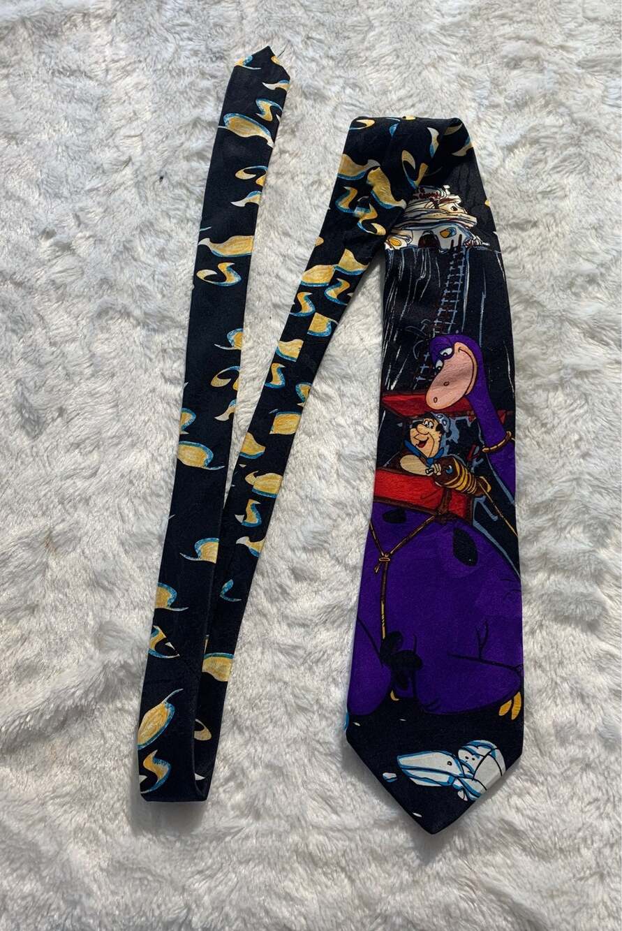 Flinstones hanna barbara tie vintage 1993